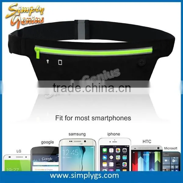 (super hot) polymer Waterproof Running Belt fluorescent green