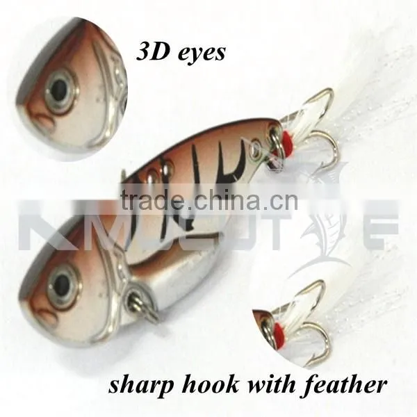 CH14LP24 drop shipping factory popular metal vibe fishing lures 55mm hard bait
