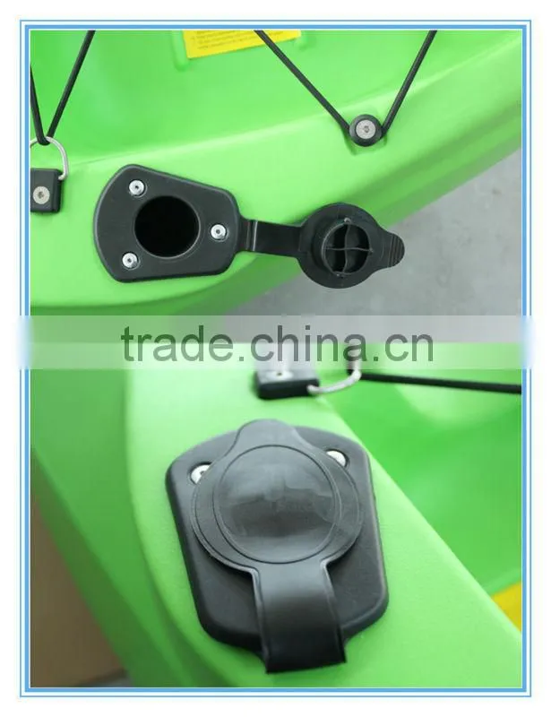 Plastic kayak adjustable flush rod holder