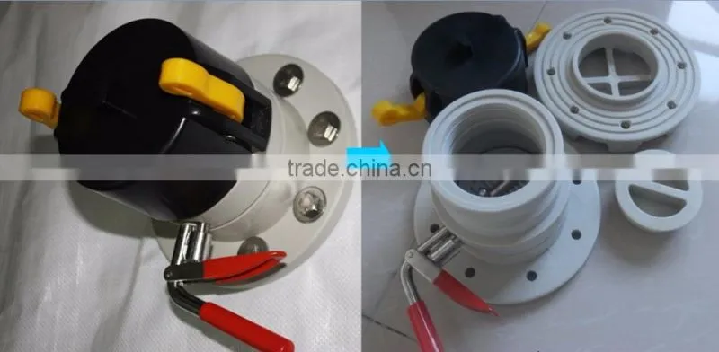 High capacity container flexibag with butterfly valve for base oil