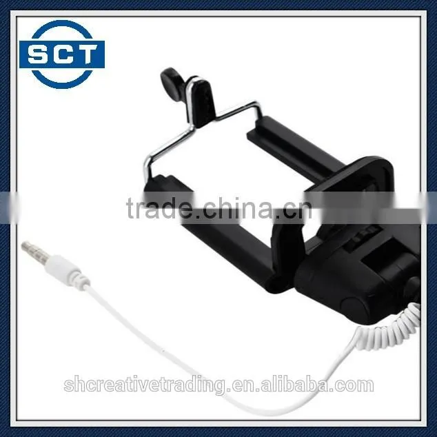 Foldable Selfie Stick Monopod Cable Take Pole Monopod Selfie Stick Extendable Monopod with Cable