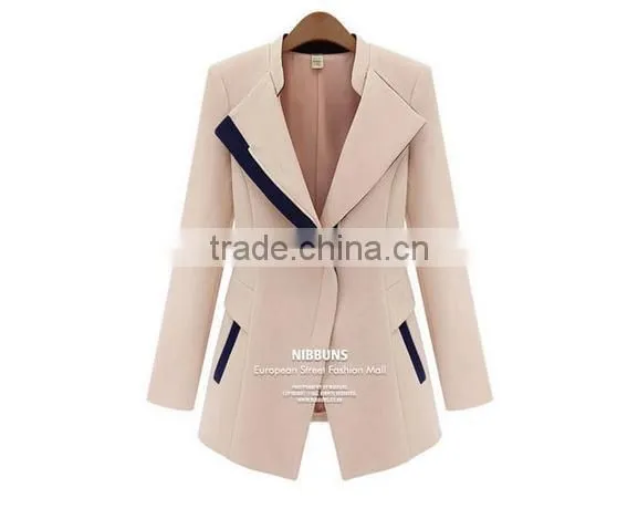 2014-2015 Hot-sale! Two pieces of new design skinny wool blending overcoats for girls