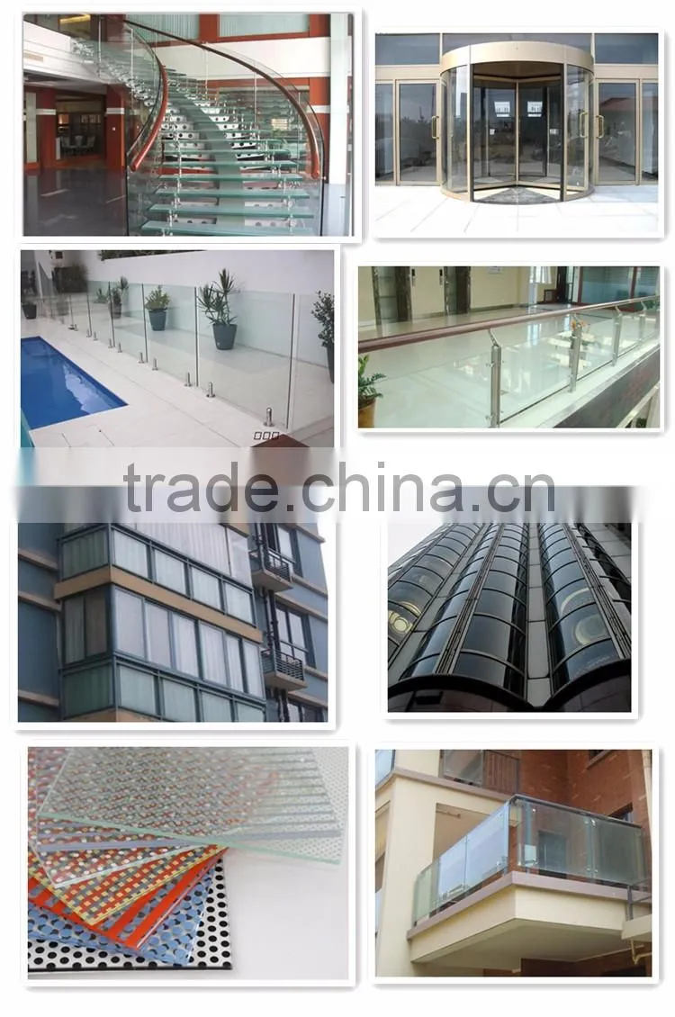 balcony tempered glass double glazed glass panels