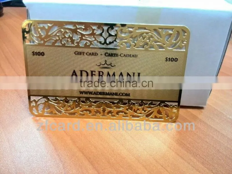 metal business name card