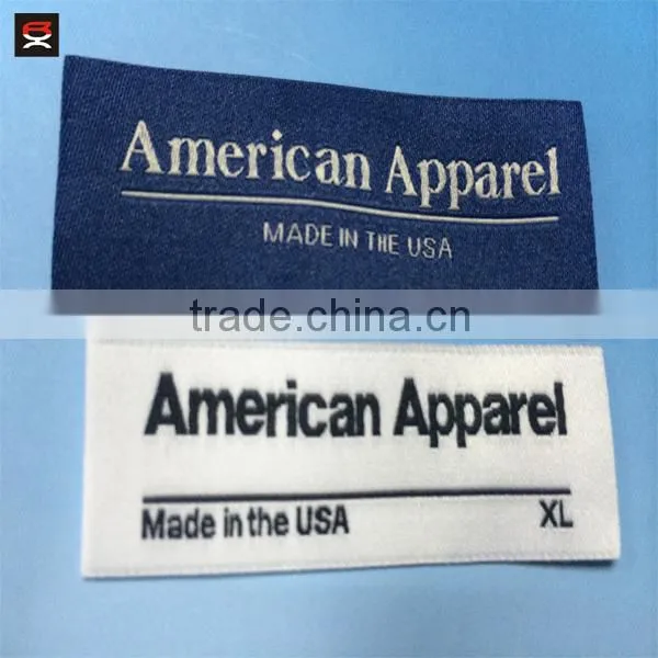 2015 Custom high density woven garment label