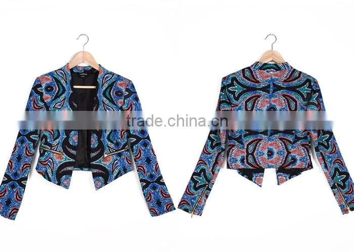 Wholesale formal print fancy suits blazer