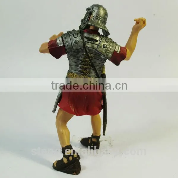 2014 Hot Sale Custom Plastic Toy Action Figure.With Metal Efects Color.