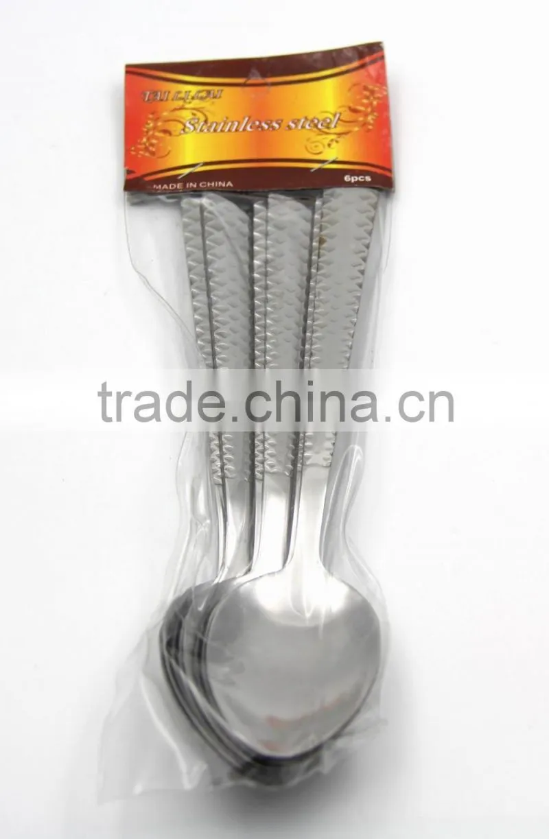 2016 hot sale wedding favors fish-scale stainless steel spoon and fork sets