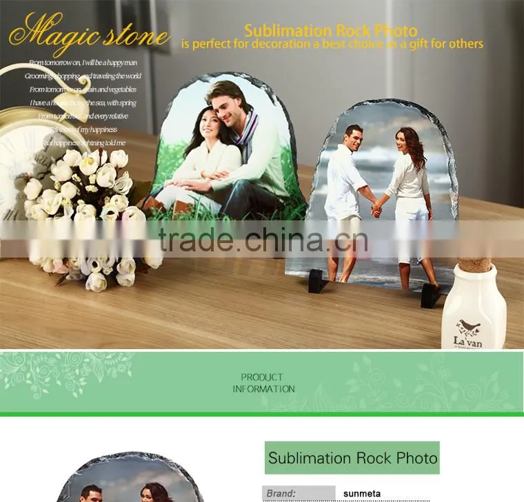 Sunmeta factory directly 3D sublimation blank rock photo SH02 20*20cm