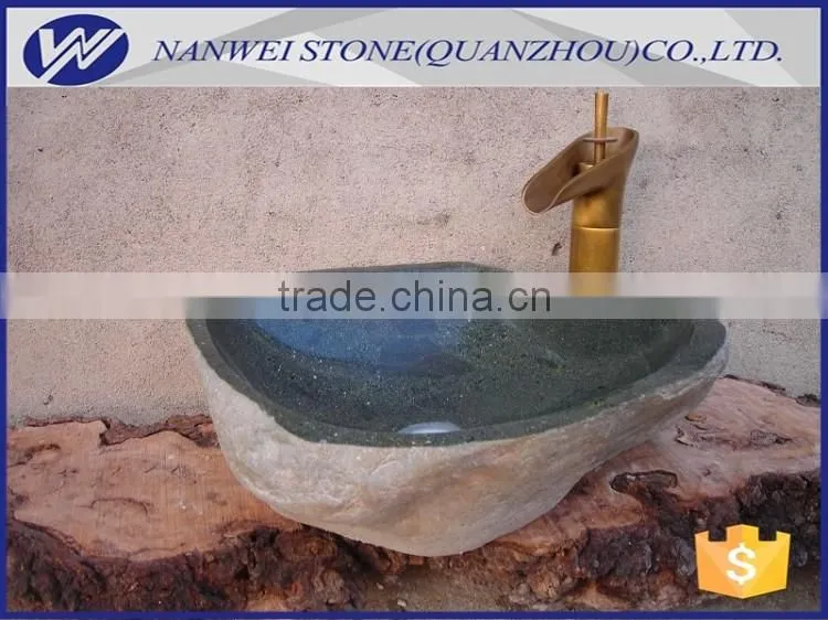 Good quality river stone basin