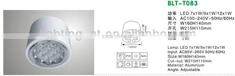 Downlight 3w led spotlight/led spotlighting/led down light