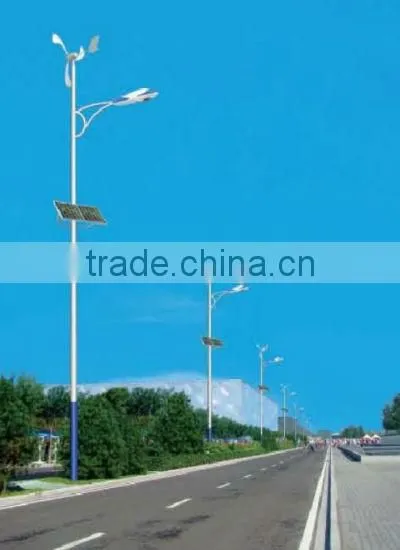 6m-12m solar&wind hybrid street light for choice