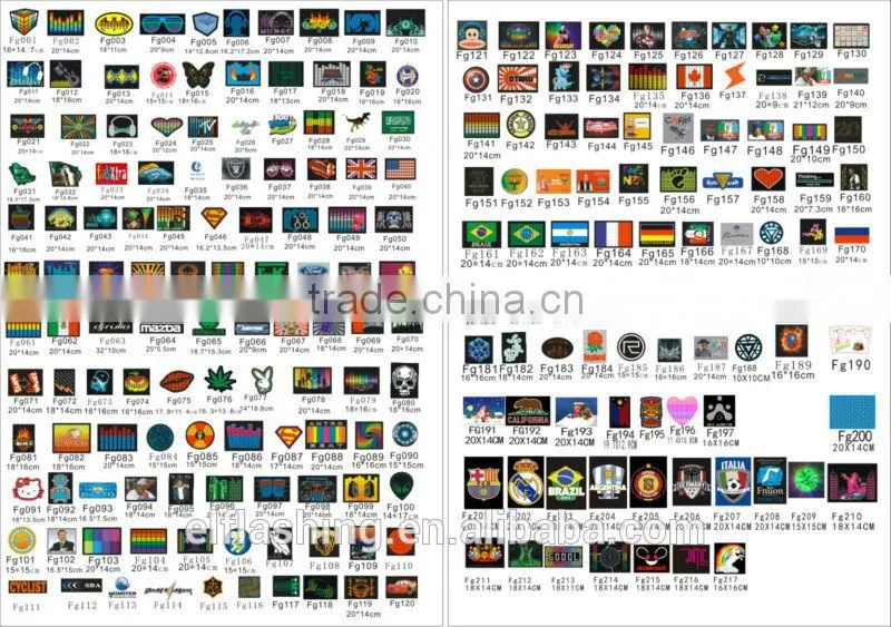 El t-shirt panel,more than 200kinds logo
