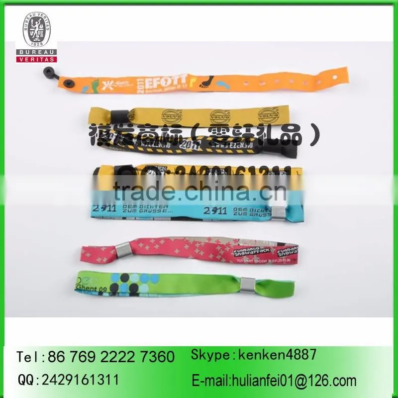 350*15mm colorful woven wristband
