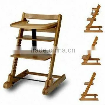 XN-LINK-C08 Wooden baby high chair