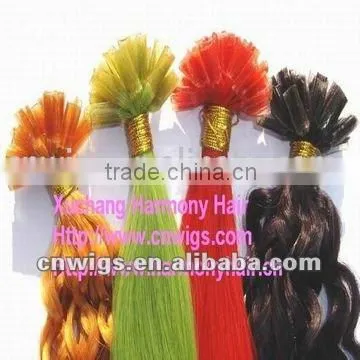 SUPER QUALITY hair extensions flat keratin tip/flat tip european virgin remy hair extensions/remy flat tip hair