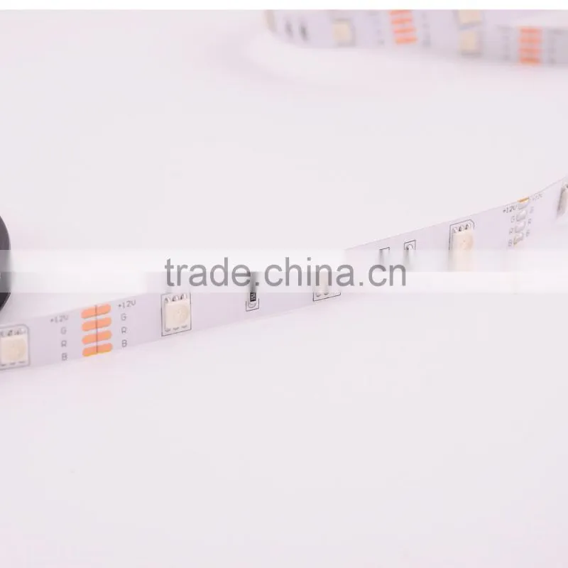 5M 150Leds/roll SMD 5050 30 leds/m Non-waterproof RGB LED Strip Light digital +44 key IR Remote controller+12v 3A power supply