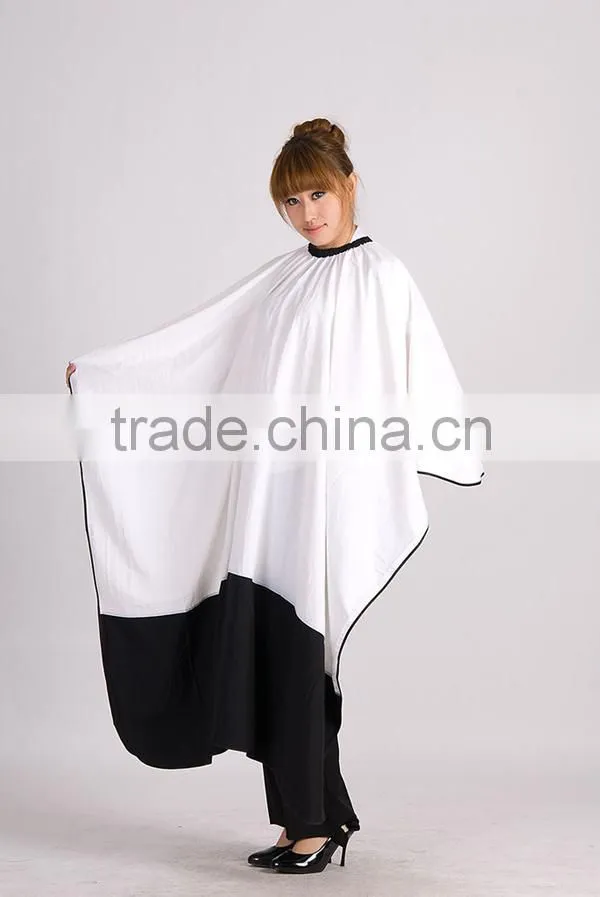 poly barber cape pongee textile coated fabric for barber cape/hair dressing cape