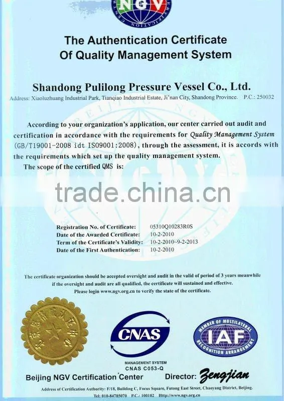 stainless steel oil containers / pressure vessel