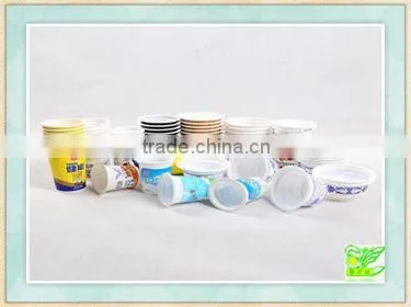 Customized printing outlook paper cup and plastic cup for sale