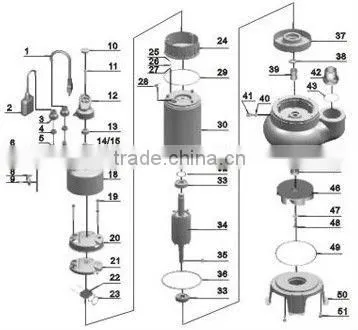 WQD16-6 submersible vortex pump, sewage pumps