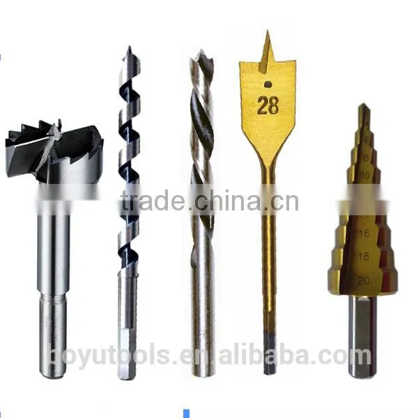 sprial fluted wood step drill bit