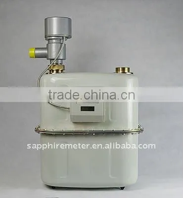 ICG40S Sapphire Diaphragm Industrial Steel Case IC card prepaid intelligent Gas Meter