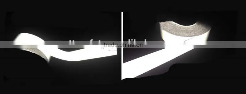 china custom printed fluorescent safety warning reflective tape for clothes caps bags