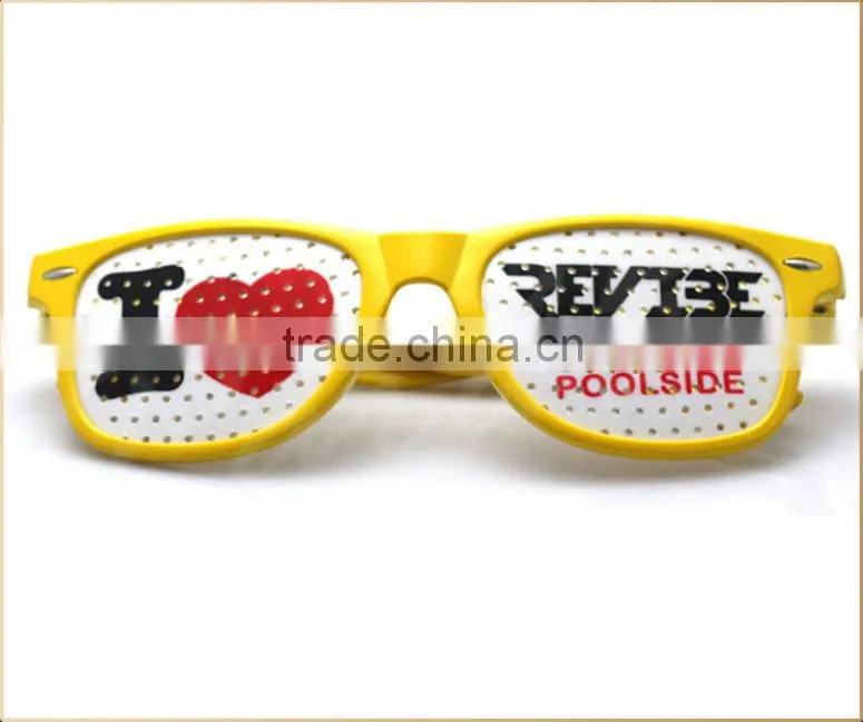 HOT Selling Printing Party promotional pinhole glasses