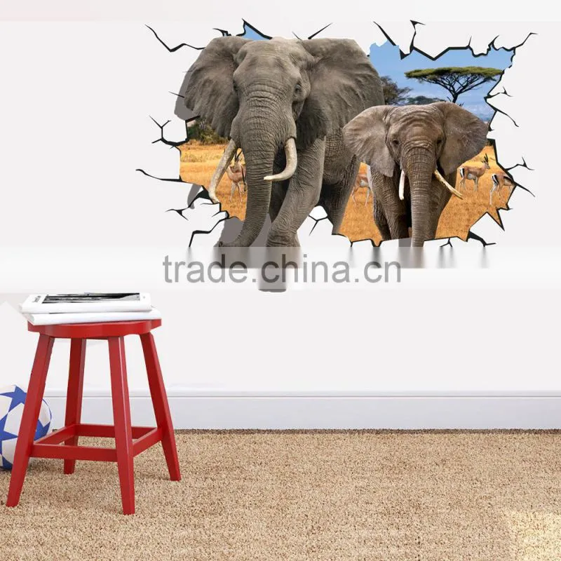 Large Mouth shape Removable Wall Sticker for kids room decorative