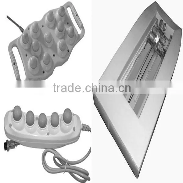 China Cheap AC 110-120V/220-240V Leisure Portable Folding Auto Electric Magnetic Thermal Warm Jade Roller Massage Table for Sale