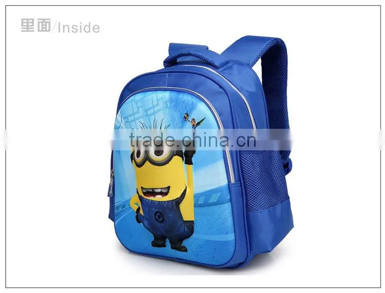 Despicable Me Backpack,cartoon picture child backpack,carton school backpack