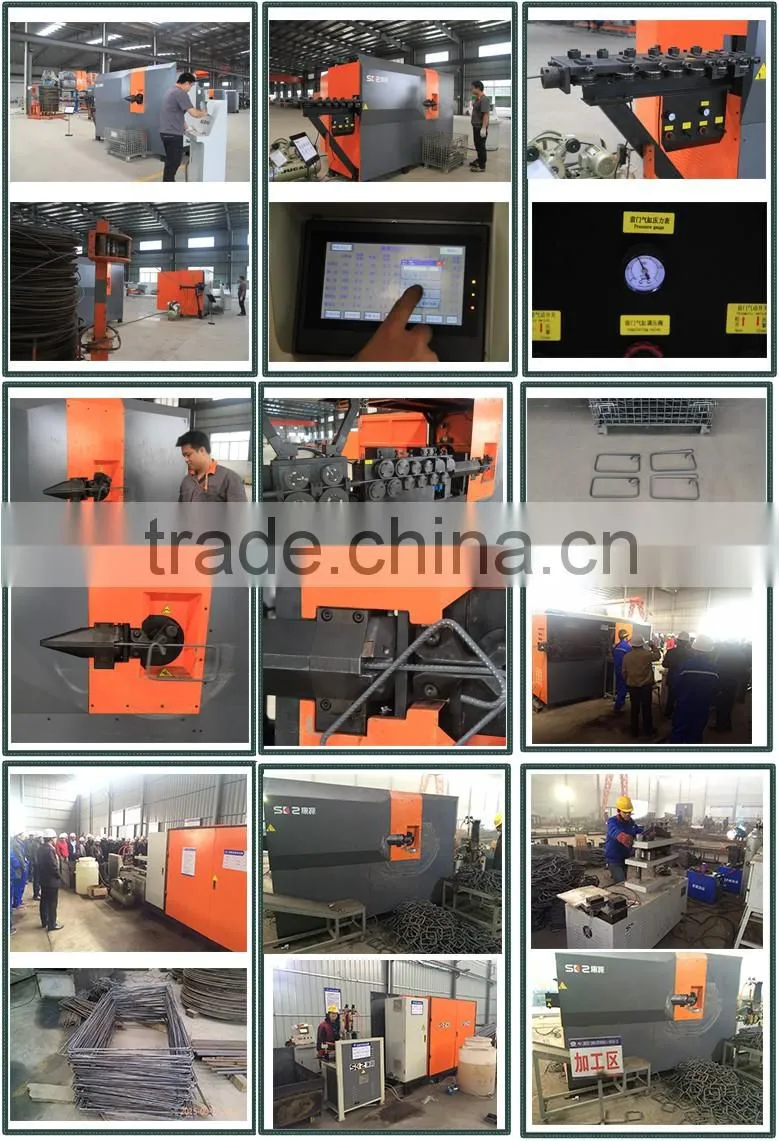 5-12mm double strand CNC automatic rebar stirrup bender machine price
