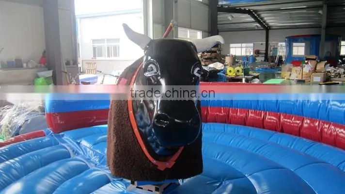 Exciting Party Sports Game Inflatable Mechanical Bull for Adults