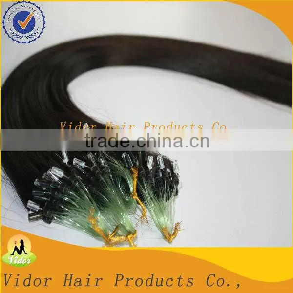 Factory Wholesale Price Remy Virgin Brazilian Micro Ring Hair Extensions