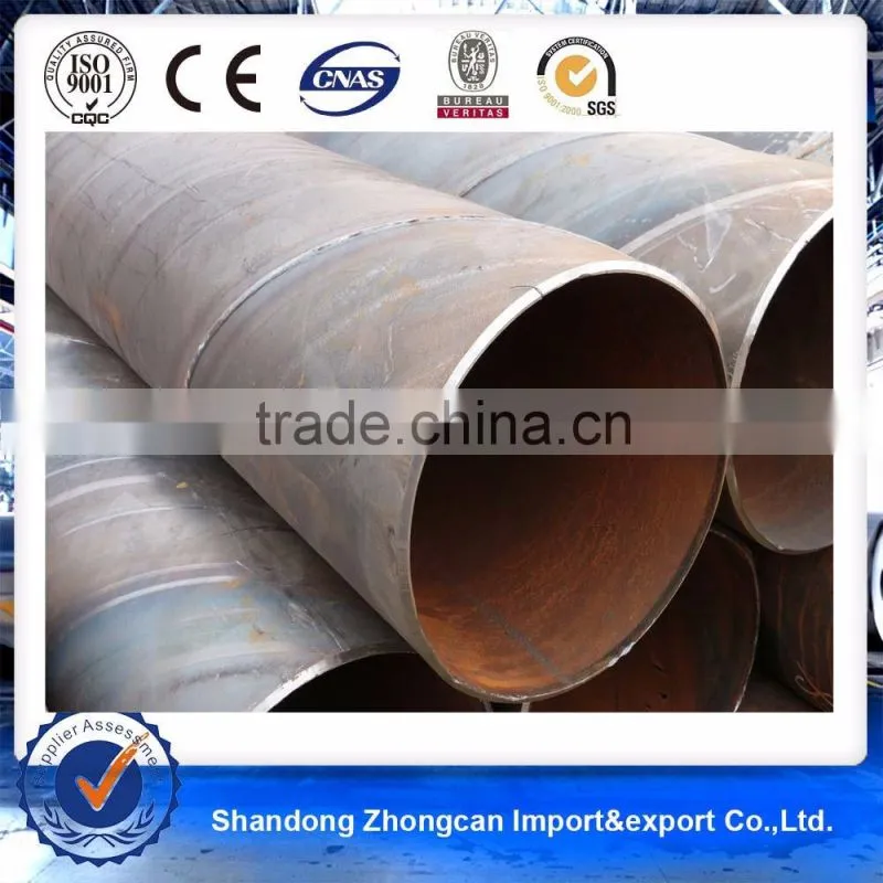 GB Q345 Quality spiral welded steel pipe for oil