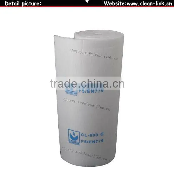 spray booth ceiling filter and air filter media and synthetic filter media