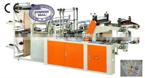 DFR-E900 double line hot-sealing plastic shopping bag making machine