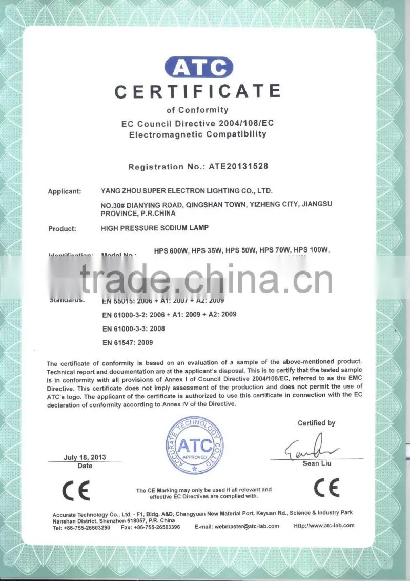 Metal Halide Lamp