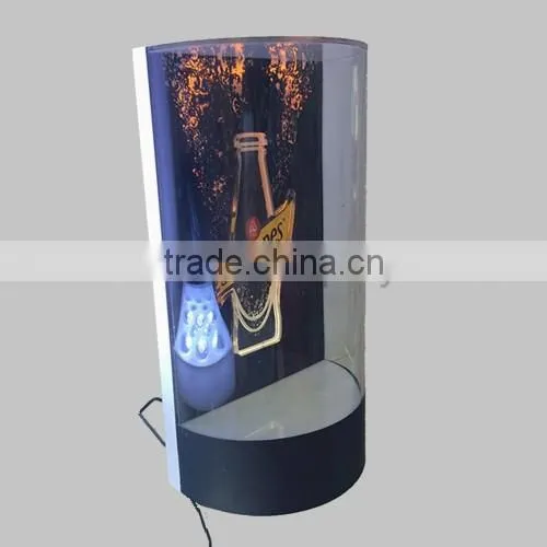 handmade LED nighclub acrylic liquor display case,acrylic wine rack,acrylic wine bottle holder witn engraving sign