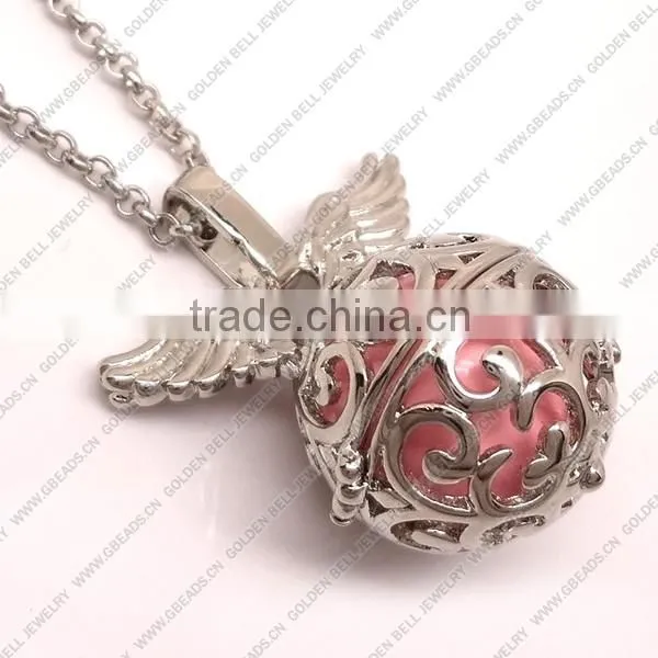 FN3178 New model necklace musical bell necklace with the wing