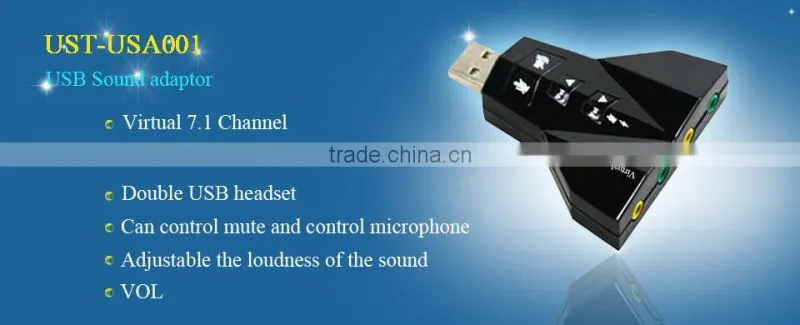 USB 2.0 7.1 Channel 3D Audio sound card adarptor