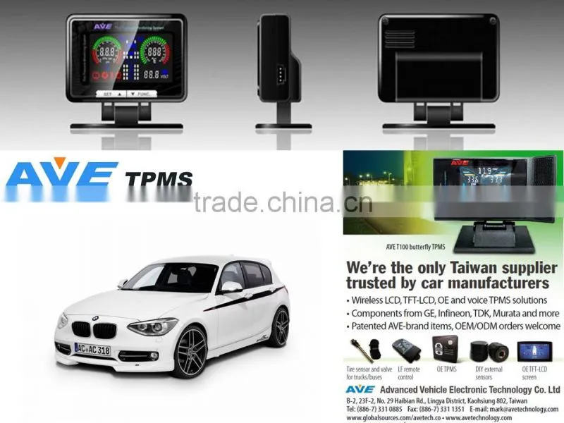 Quality Product Car Accessary AVE T100-SERIES Tire Pressure Mnitoring System TPMS for BMW F20