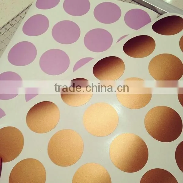 2015 New Design Top Quality Gold Dot Wall Sticker
