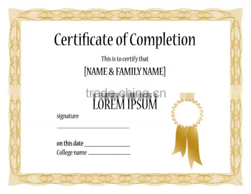 certificate diploma printing service
