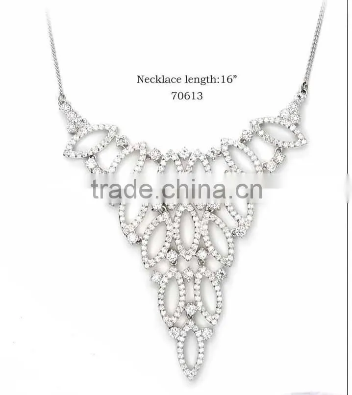 925 sliver plated rhodium neclaces