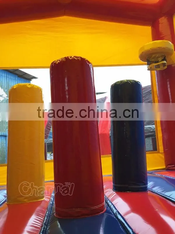 2016 new inflatable themed modular bouncer combo/inflatable dry combo for toddlers