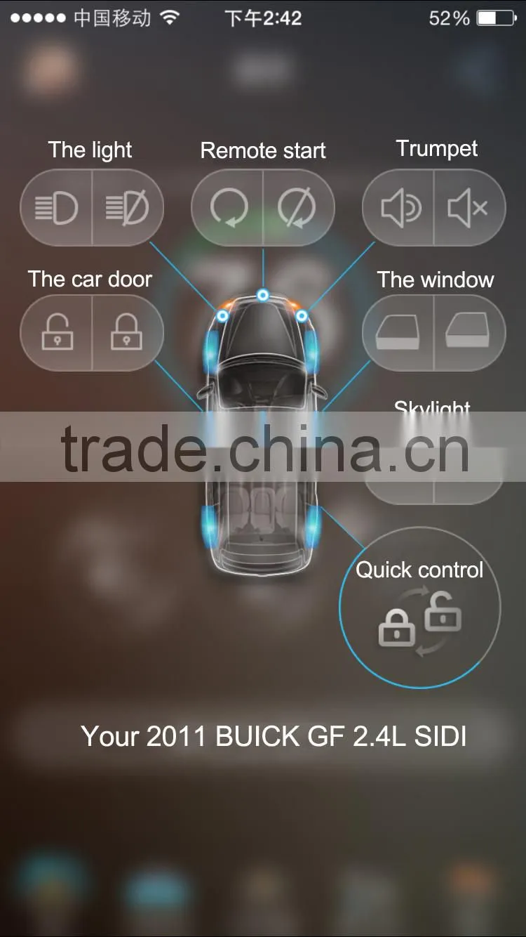 Remote Control Car With Mobile App With No Distance Limitation Suit For Android And IOS For GM BUICK CHEVOLET
