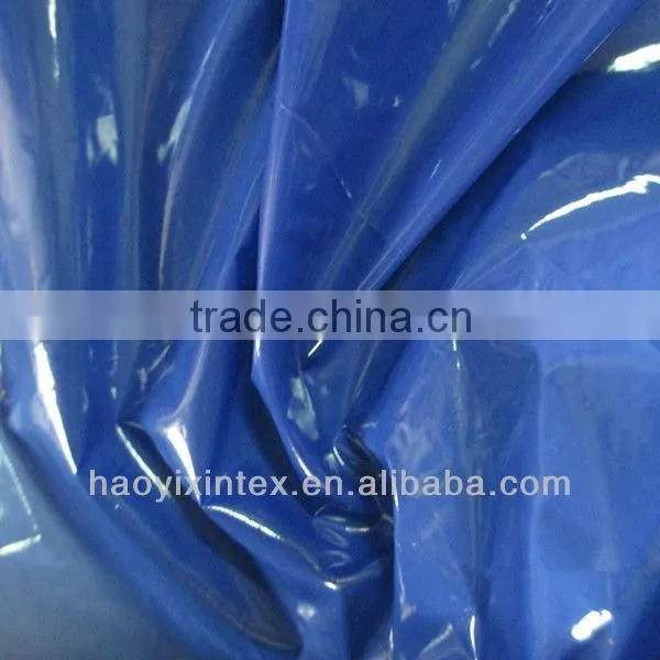 100% Polyester 380T Taffeta Fabric PU Coated Shiny