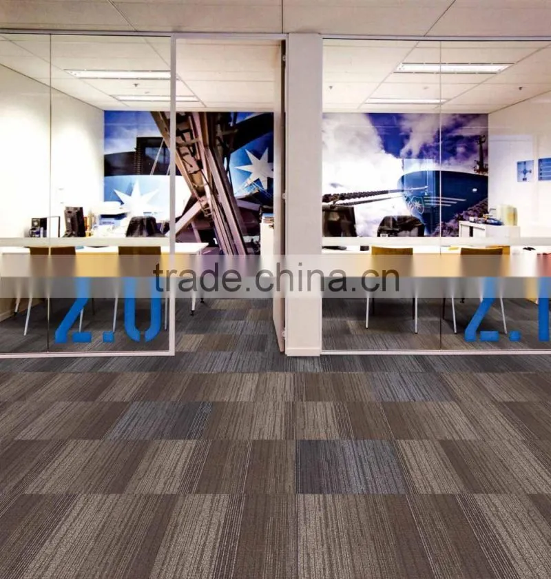 Bank,office,hotel carpet tiles for heavy traffic use CE Compliance with